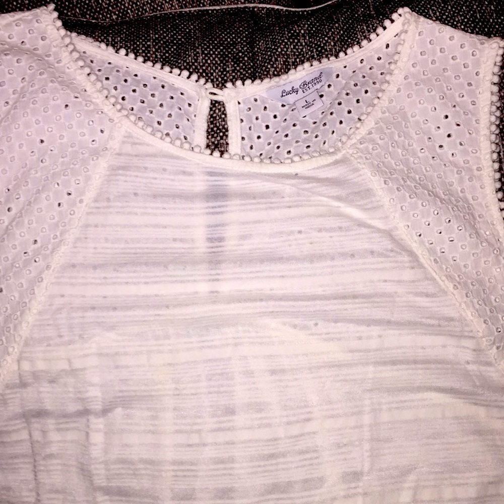 White tank top blouse